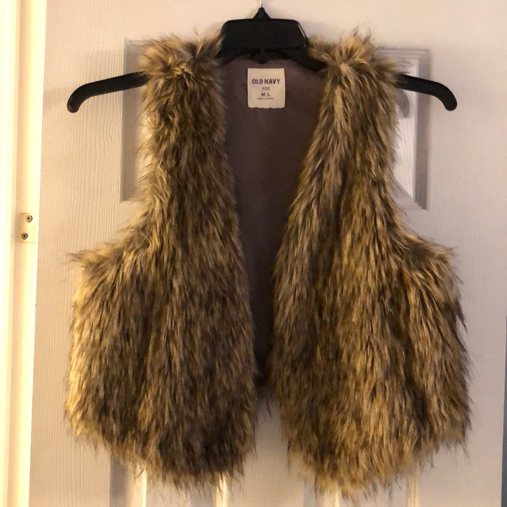 Old Navy faux fur vest
